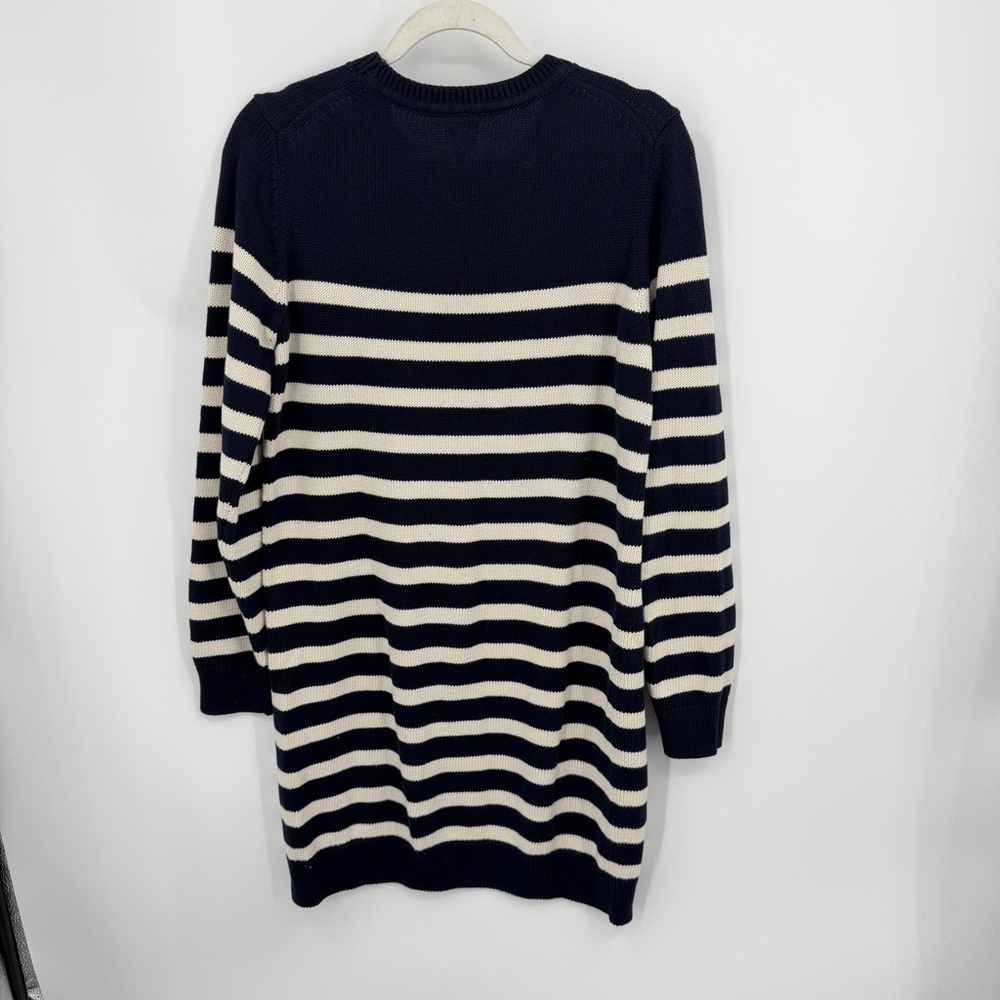 Gap‎ striped knit sweater dress in navy blue and white cotton blend fabric sz S - Picture 4 of 9